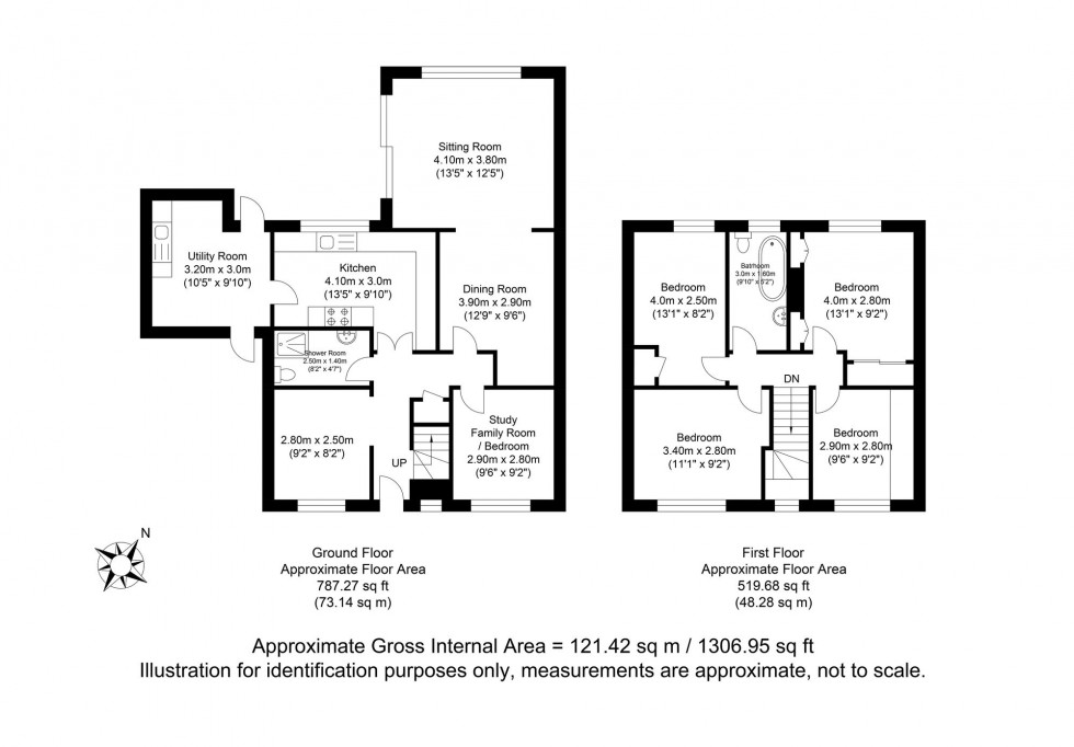 Floorplan for Bracken Close, Crowborough, TN6