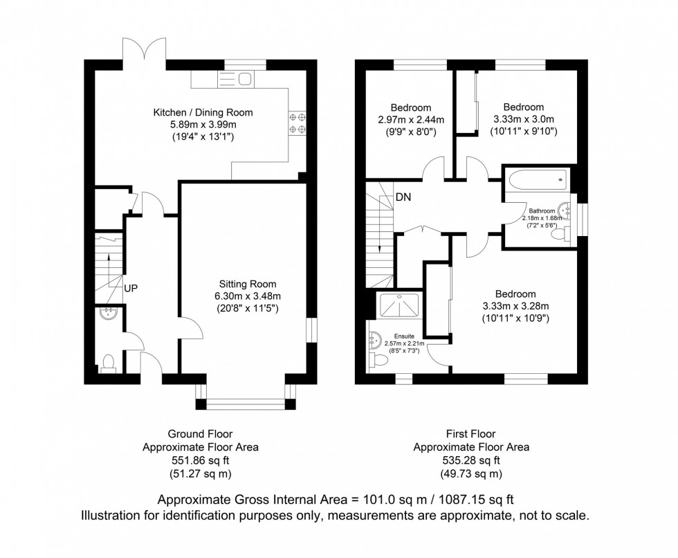 Floorplan for Herald Gardens, Tunbridge Wells, TN2