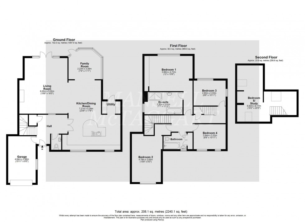 Floorplan for Holtye Road, East Grinstead, RH19