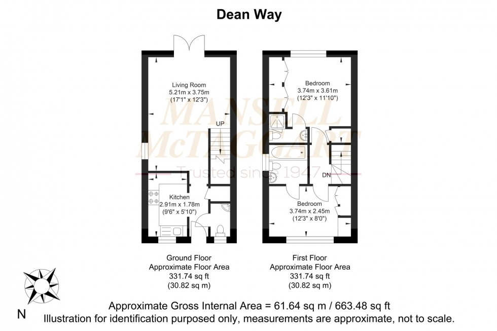 Floorplan for Dean Way, Storrington, RH20