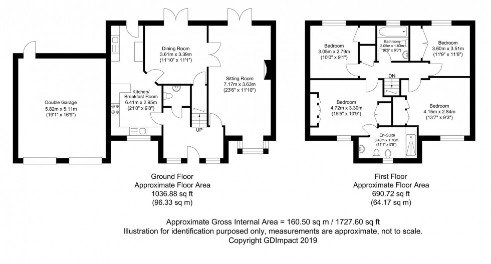 Floorplan for Brick Kiln Close, Plummers Plain, RH13