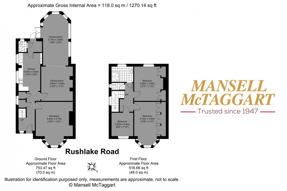 Floorplan for Rushlake Road, Brighton, BN1