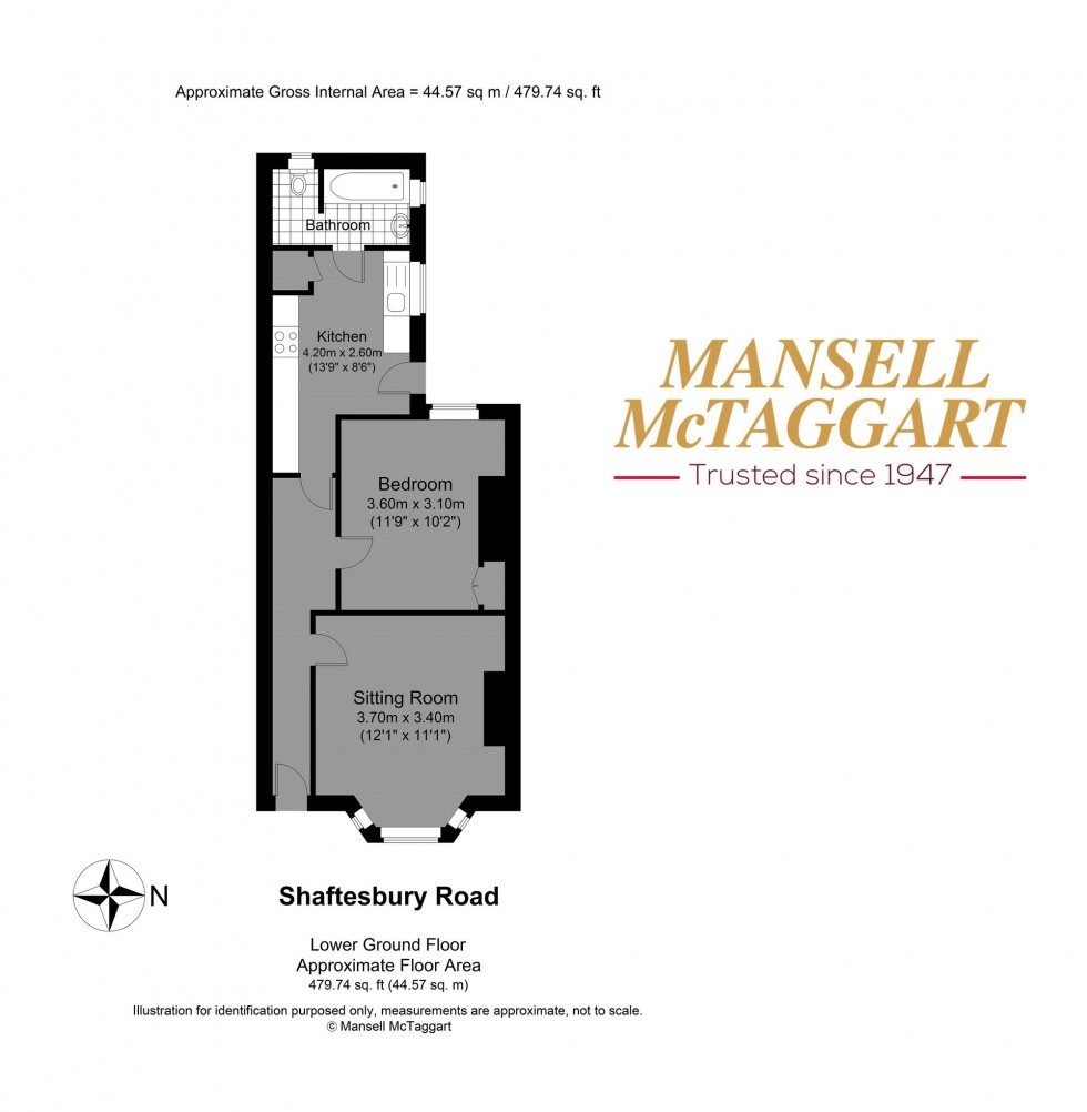 Floorplan for Shaftesbury Road, Brighton, BN1