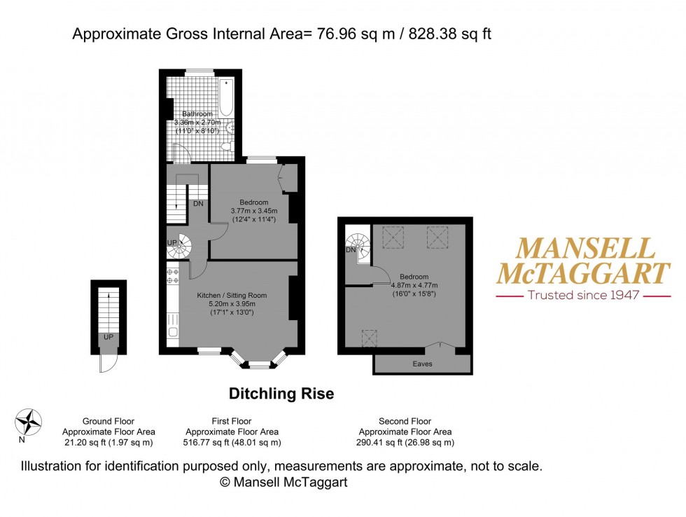 Floorplan for Ditchling Rise, Brighton, BN1