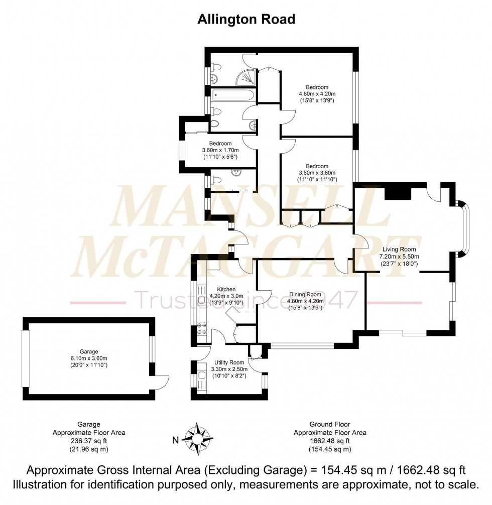 Floorplan for Allington Road, Newick, BN8