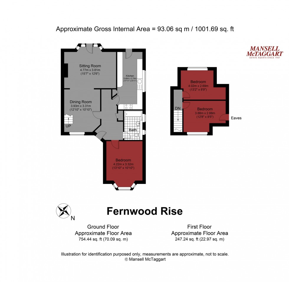 Floorplan for Fernwood Rise, Westdene, BN1