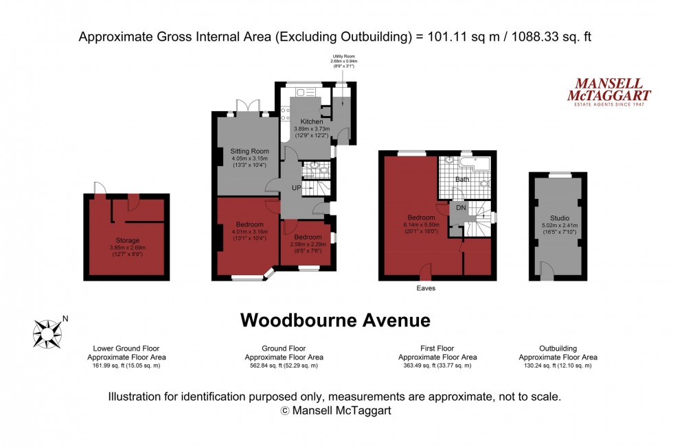 Floorplan for Woodbourne Avenue, Brighton, BN1