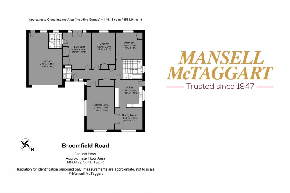 Floorplan for Broomfield Road, Henfield, BN5