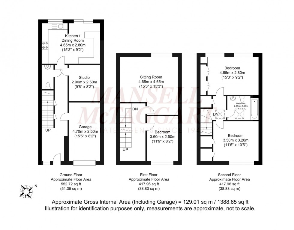 Floorplan for St. Christophers Close, Horsham, RH12