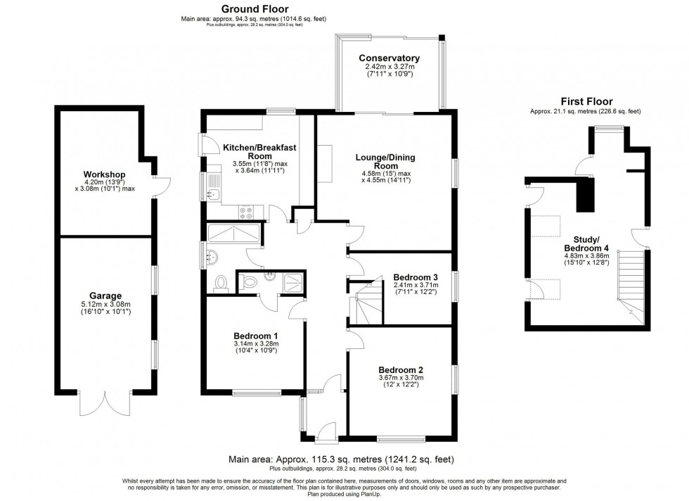 Floorplan for Dunnings Road, East Grinstead, RH19