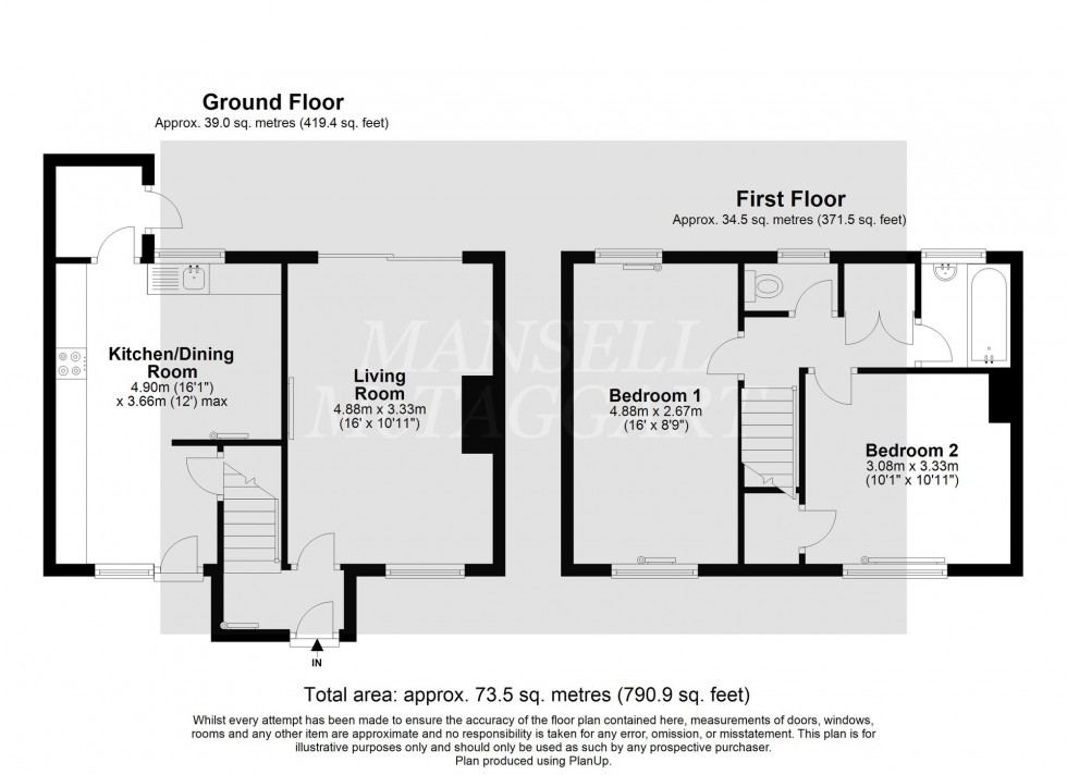 Floorplan for Sycamore Close, Crawley, RH11