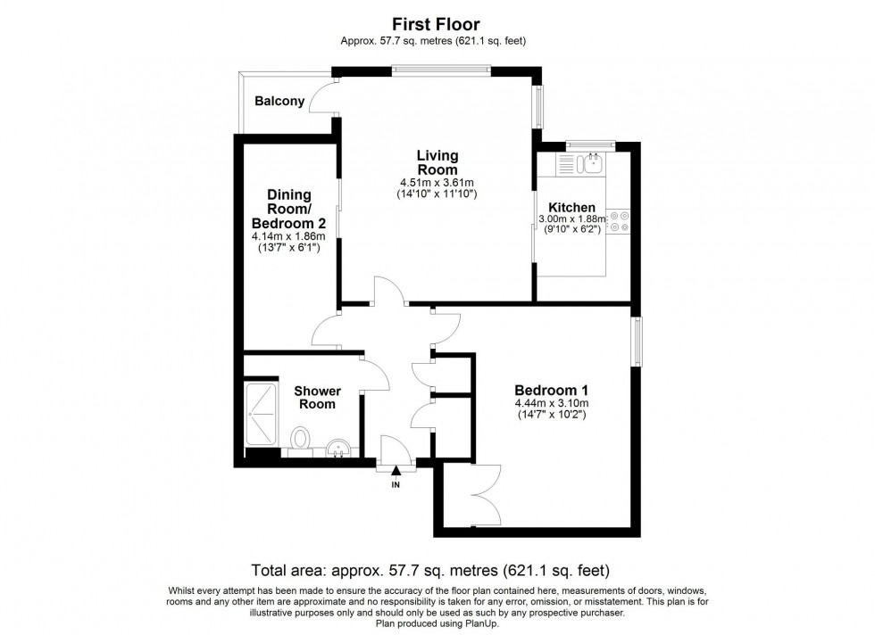 Floorplan for Hartfield Road, Oakwood Park Hartfield Road, RH18