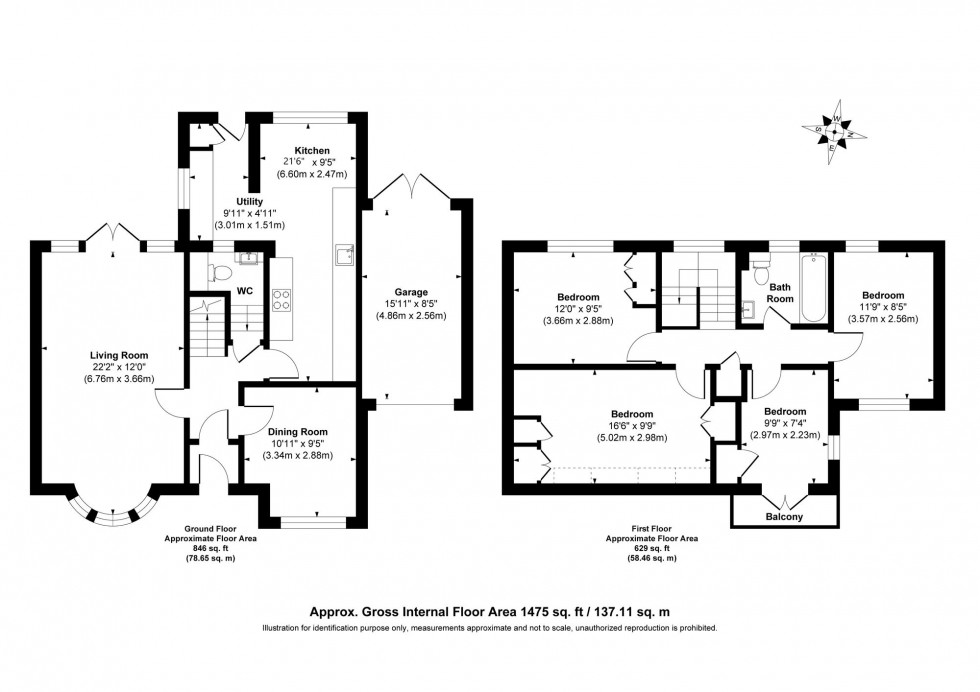 Floorplan for Blunts Wood Road, Haywards Heath, RH16