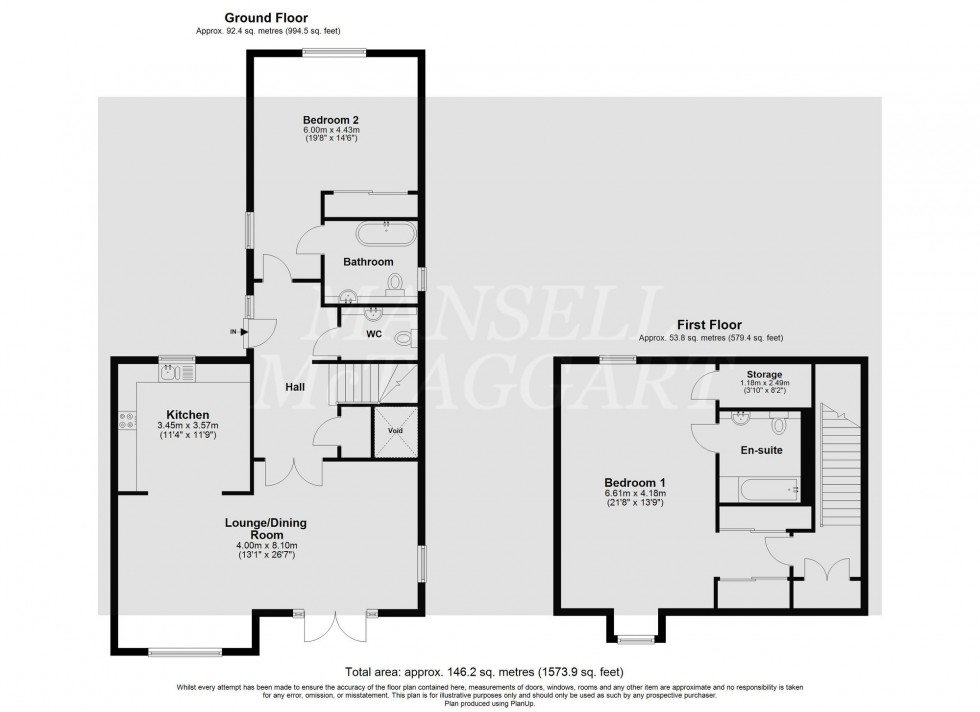 Floorplan for Charters Village Drive, East Grinstead, RH19