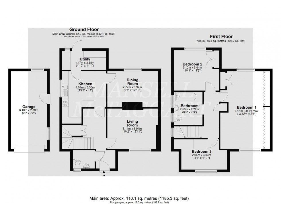 Floorplan for Holtye Avenue, East Grinstead, RH19