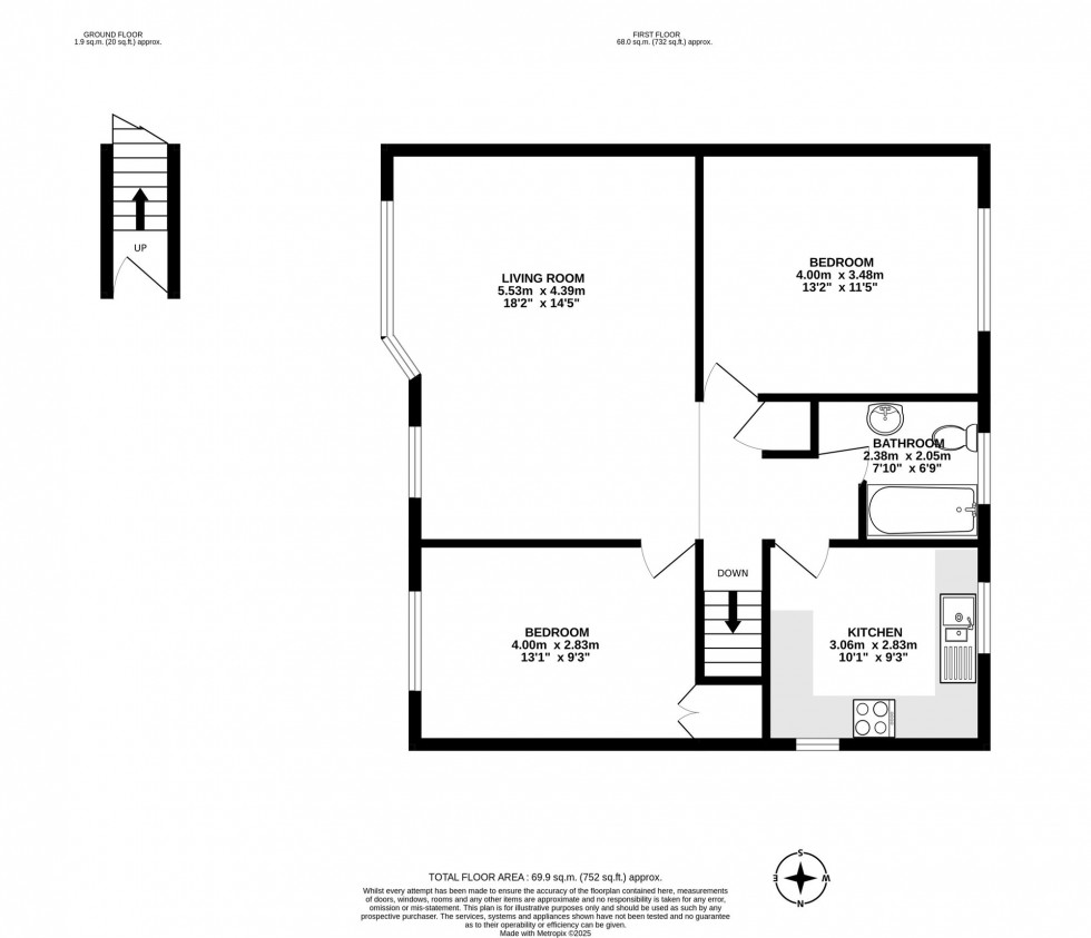 Floorplan for Meadowcroft Close, Horley, RH6