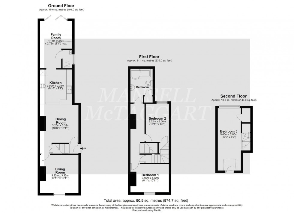 Floorplan for Bluebell Lane, Sharpthorne, RH19