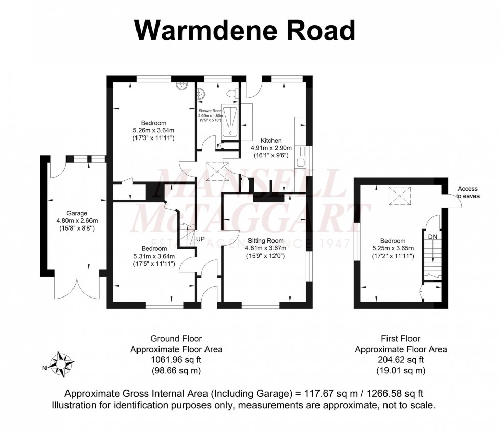 Floorplan for Warmdene Road, Brighton, BN1