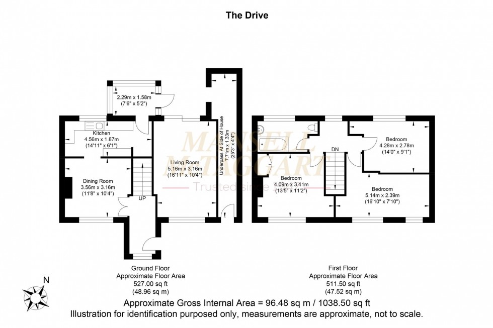 Floorplan for The Drive, Uckfield, TN22