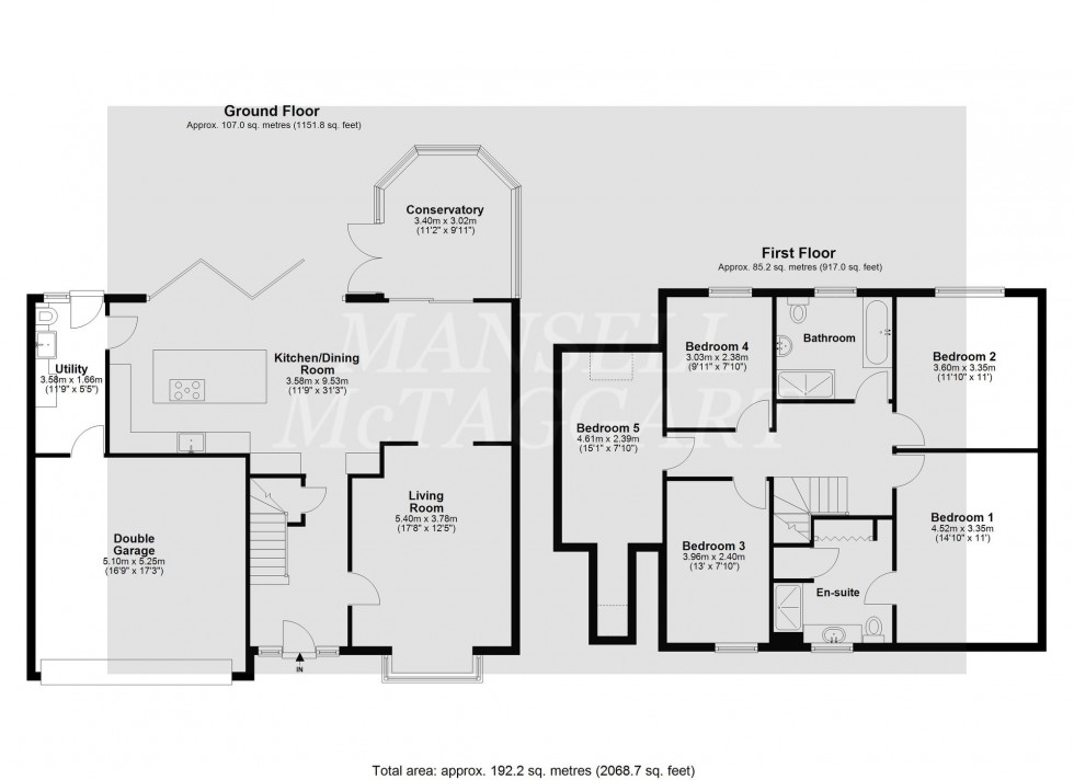 Floorplan for Weller Close, Worth, RH10