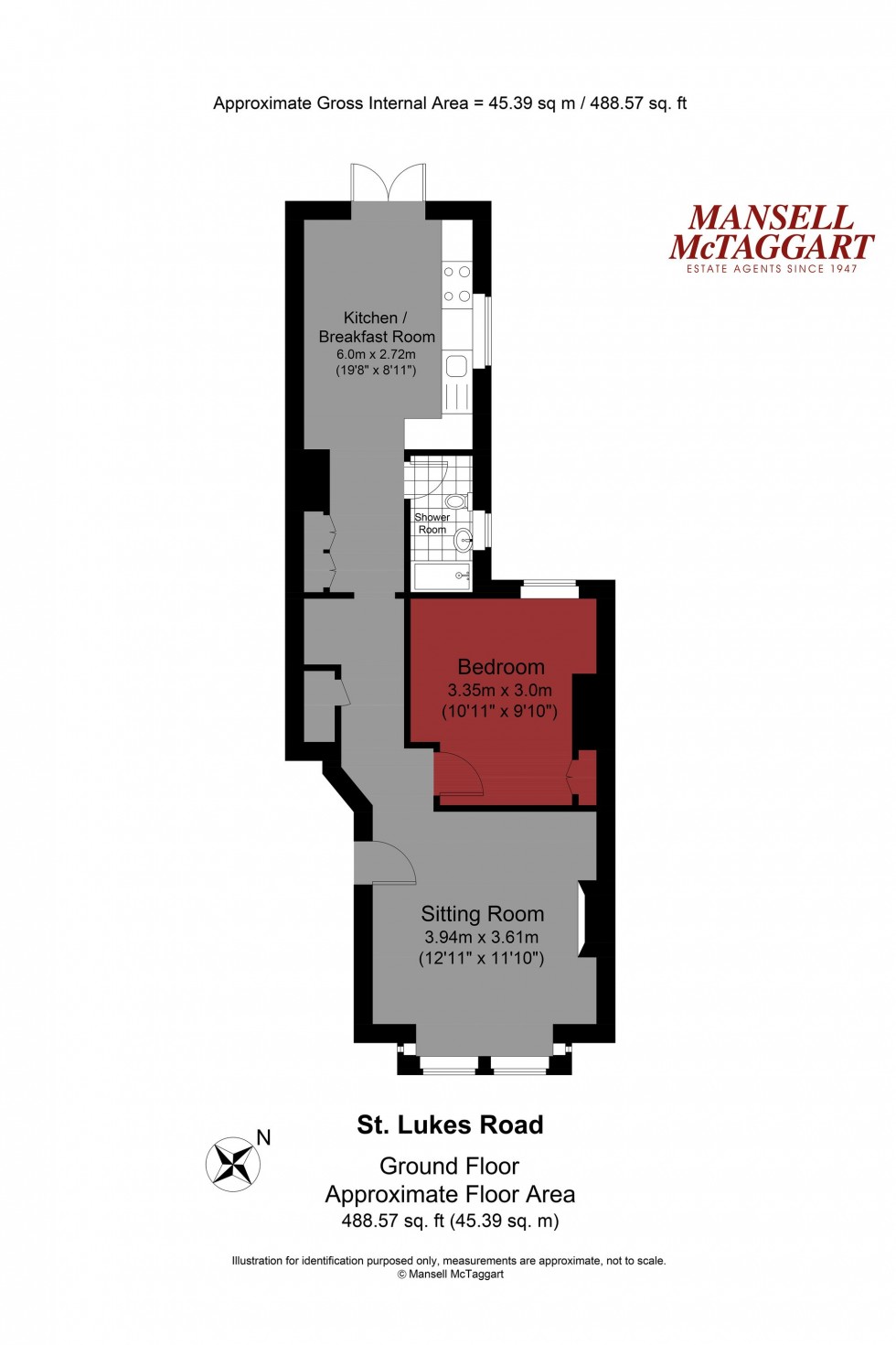 Floorplan for St. Lukes Road, Brighton, BN2