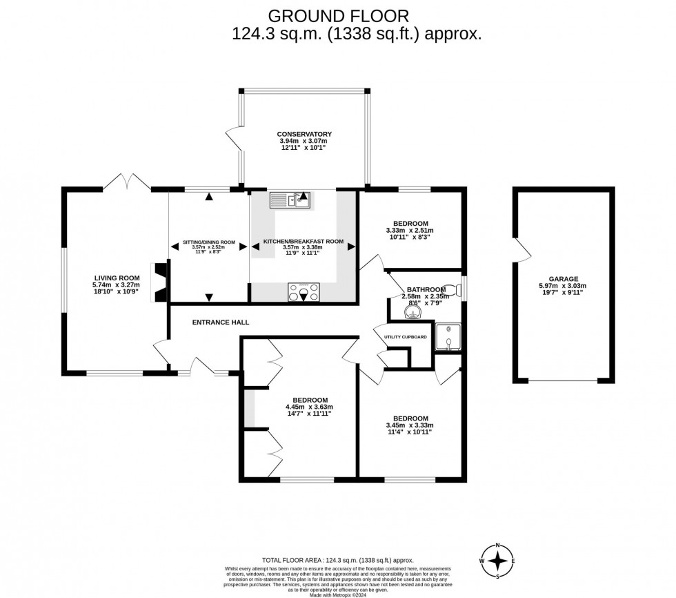 Floorplan for Church Road, Lingfield, RH7