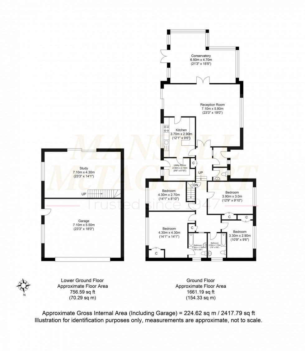 Floorplan for Badgers Close, Crowborough, TN6