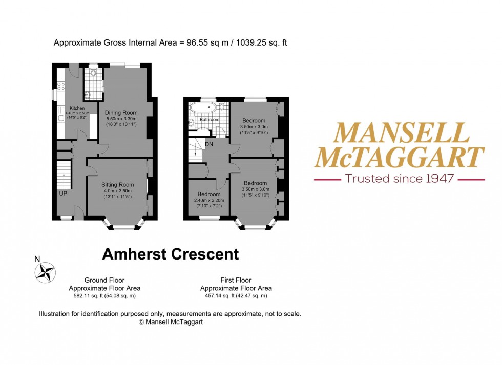 Floorplan for Amherst Crescent, Hove, BN3