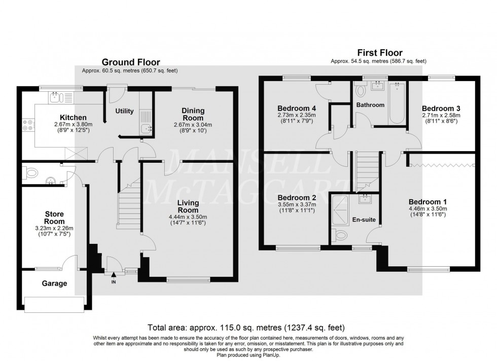 Floorplan for Carter Road, Maidenbower, RH10