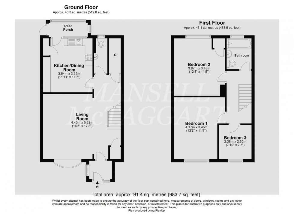 Floorplan for Lingfield Common Road, Lingfield, RH7