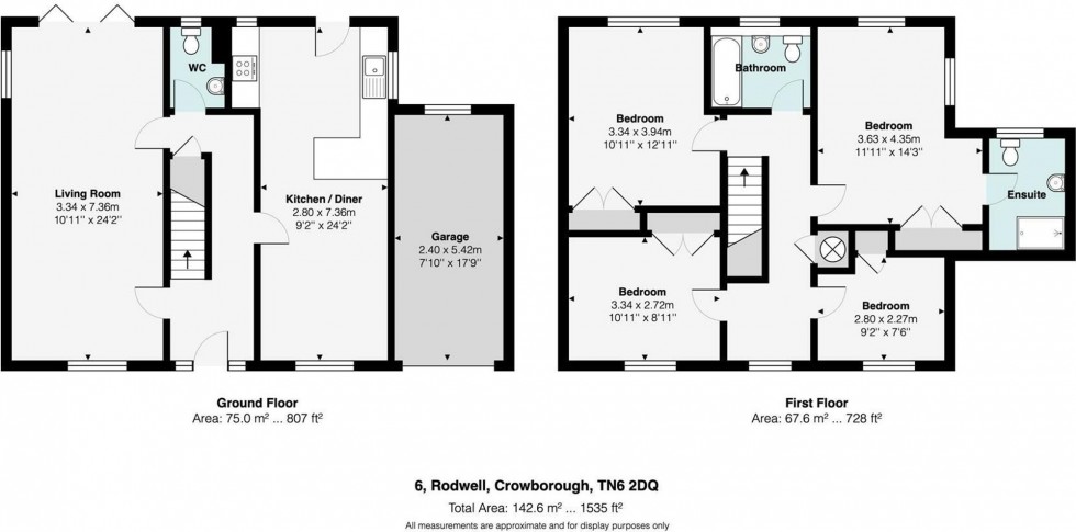 Floorplan for Rodwell, Crowborough, TN6