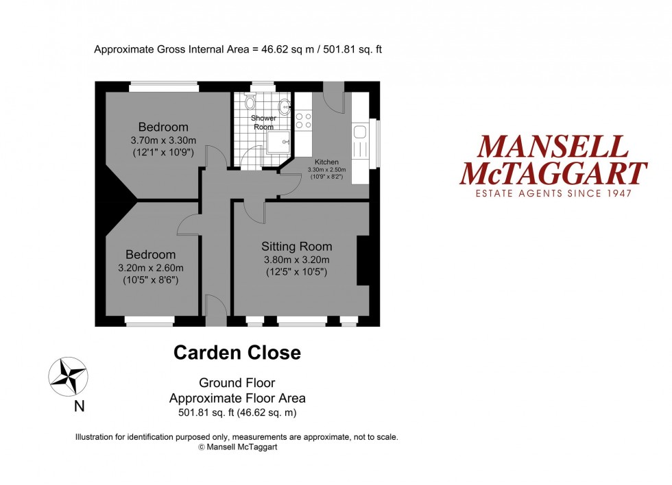 Floorplan for Carden Close, Brighton, BN1