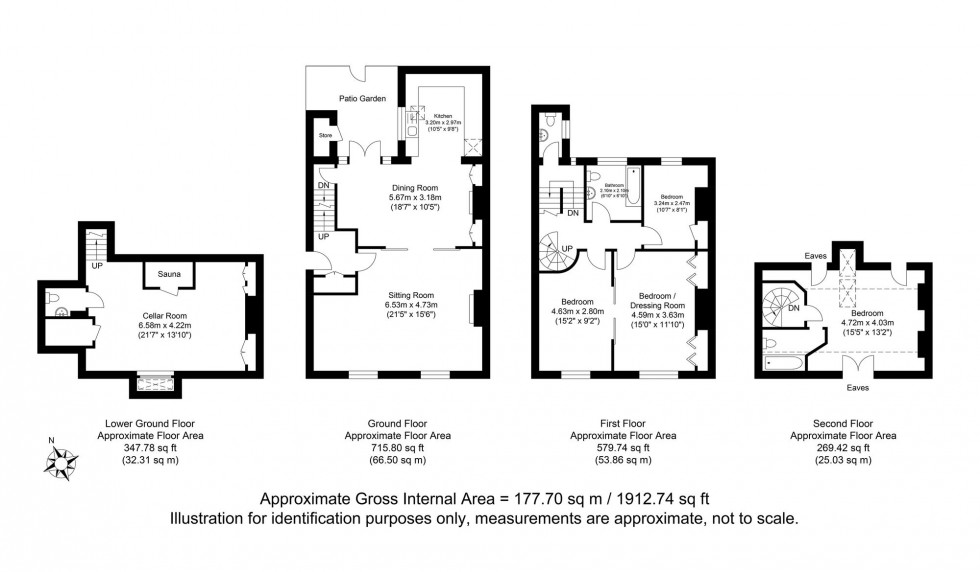 Floorplan for High Street, Lewes, BN7