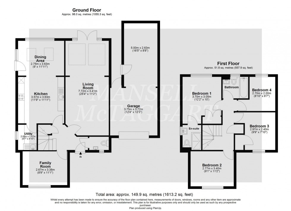 Floorplan for Southwater Close, Ifield, RH11