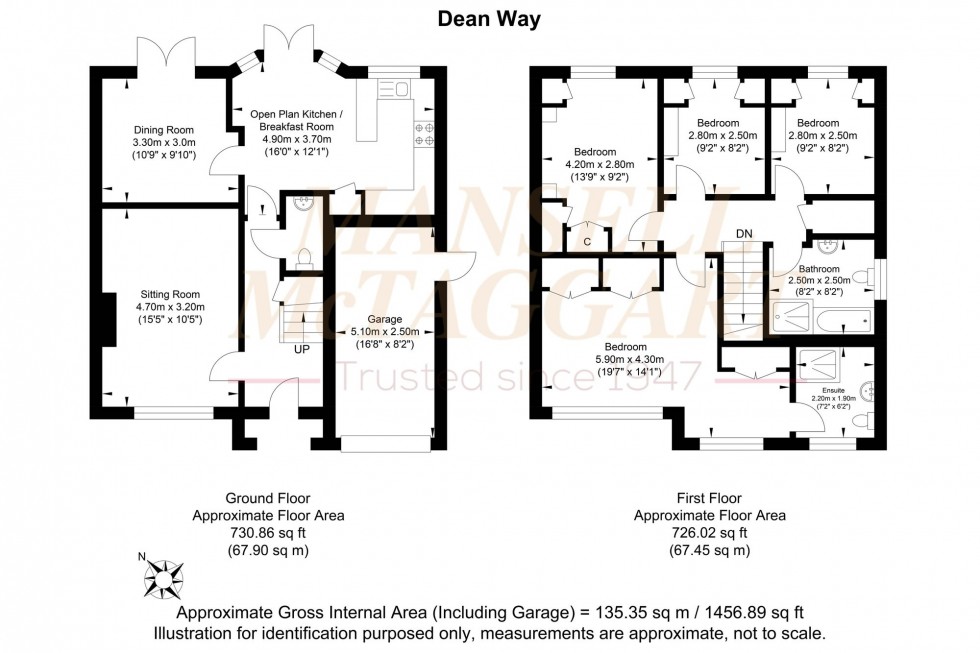 Floorplan for Dean Way, Storrington, RH20