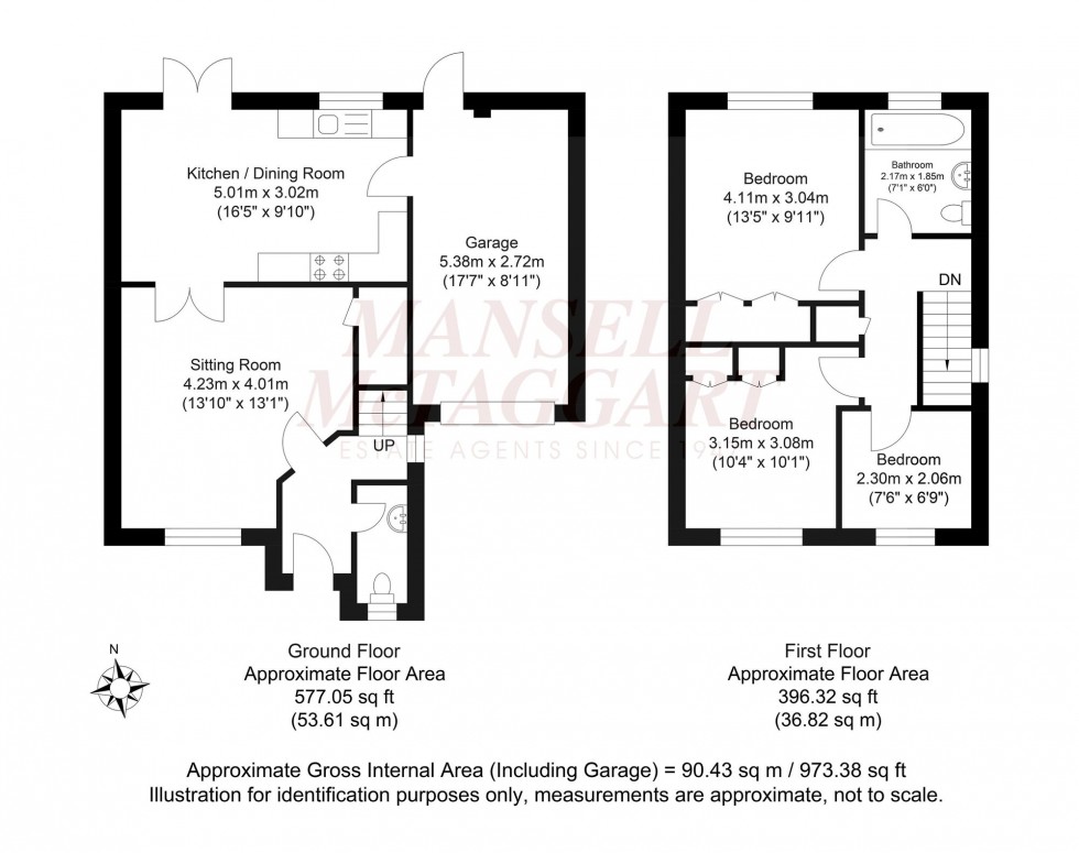 Floorplan for Acorn Avenue, Cowfold, RH13