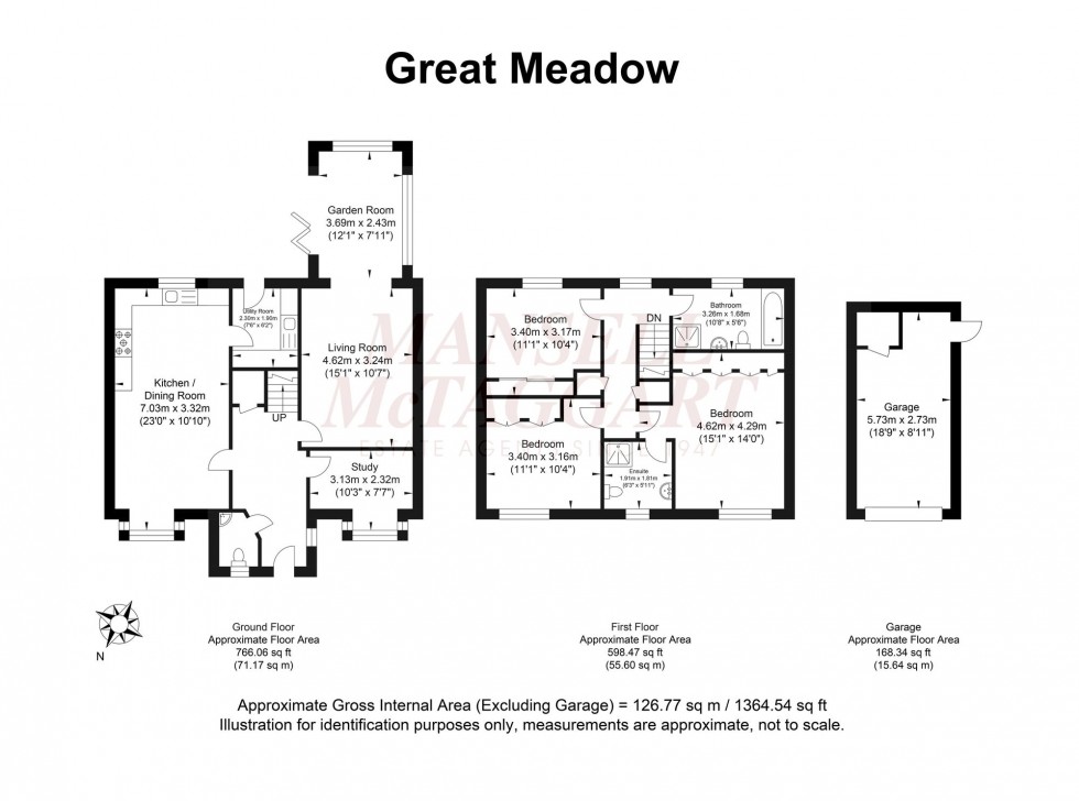 Floorplan for Great Meadow, Wisborough Green, RH14