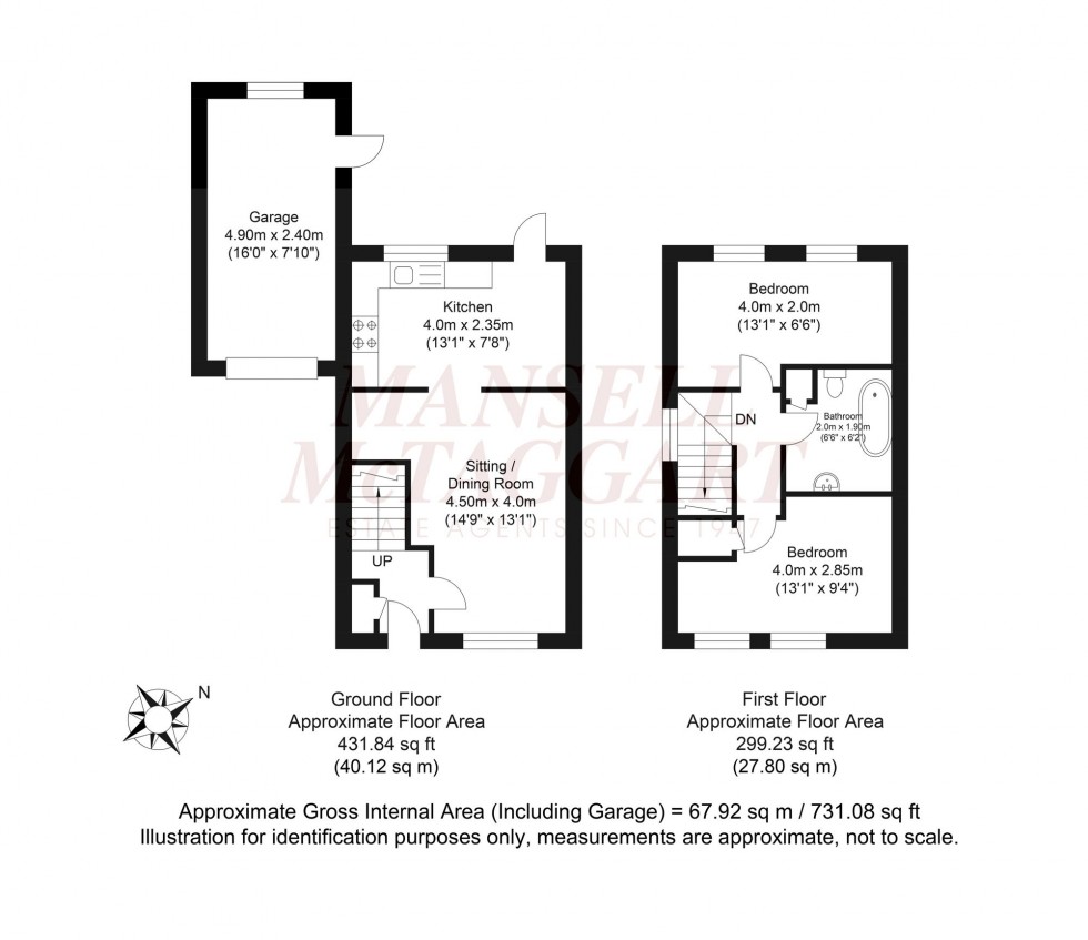 Floorplan for Standen Place, Horsham, RH12