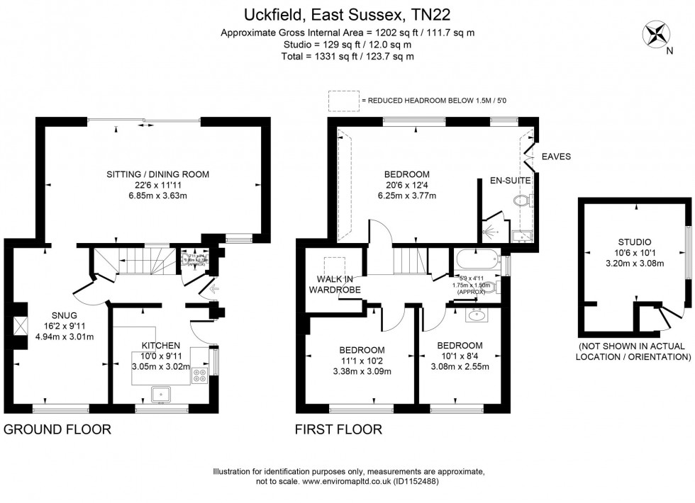 Floorplan for Keld Avenue, Uckfield, TN22