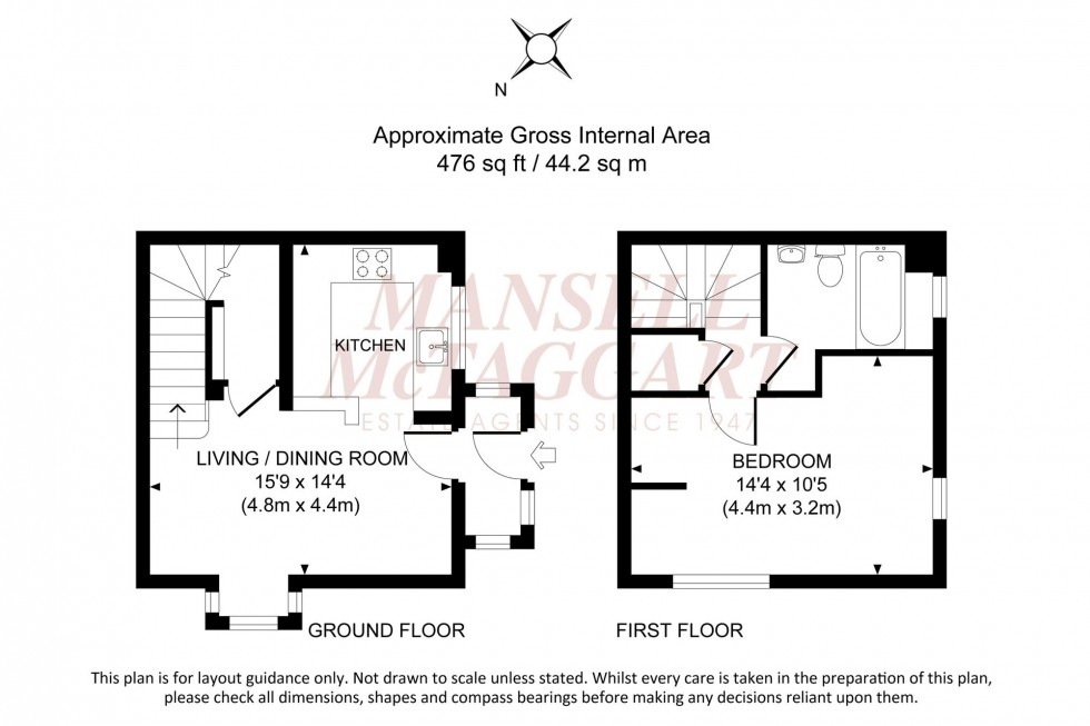 Floorplan for Stonefield Way, Burgess Hill, RH15