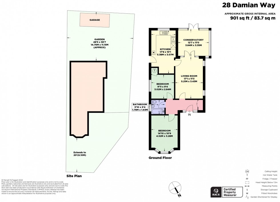 Floorplan for Damian Way, Hassocks, BN6