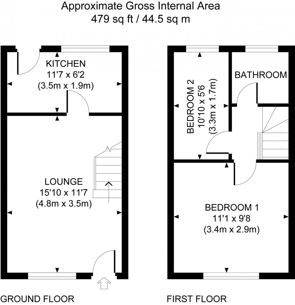 Floorplan for Pannett, Burgess Hill, RH15