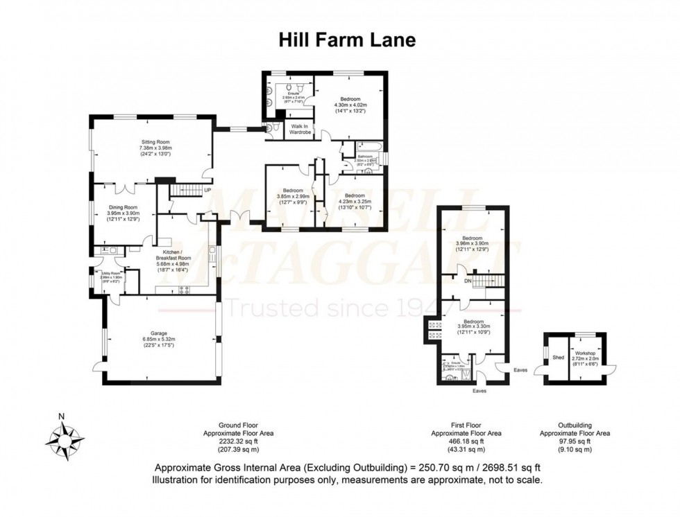 Floorplan for Hill Farm Lane, Codmore Hill, RH20