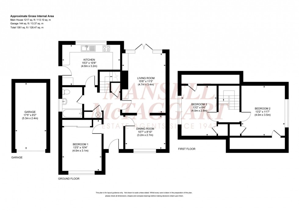 Floorplan for Junction Road, Burgess Hill, RH15