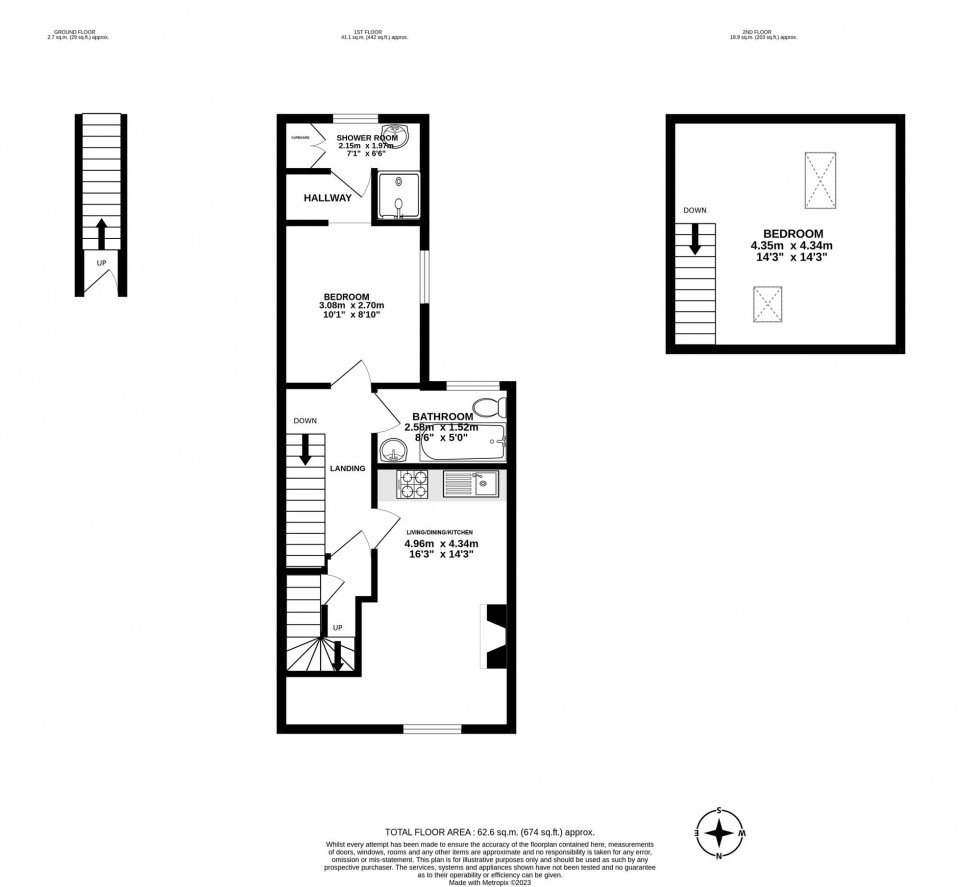 Floorplan for St. James Road, East Grinstead, RH19