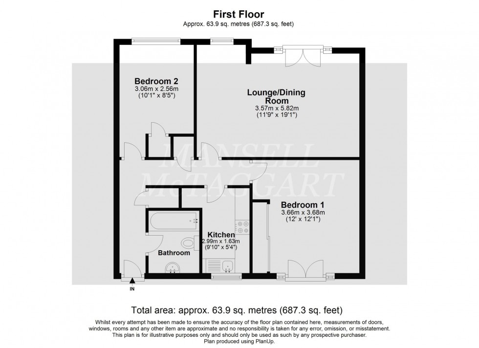 Floorplan for Perryfield Road, Crawley, RH11