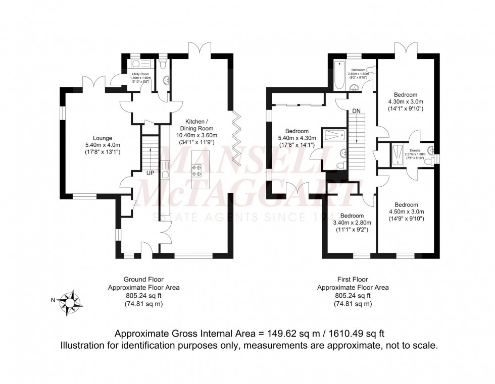 Floorplan for Effingham Lane, Copthorne, RH10