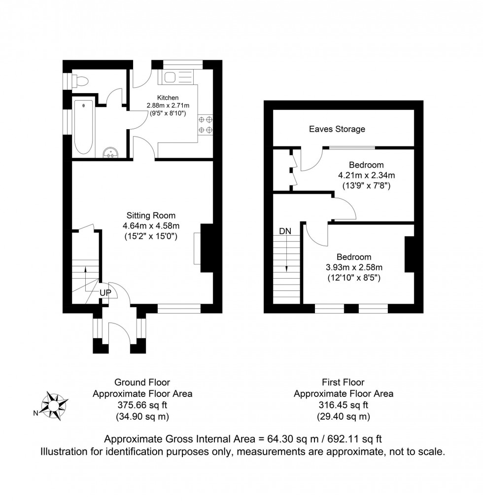 Floorplan for The Street, Wilmington, BN26