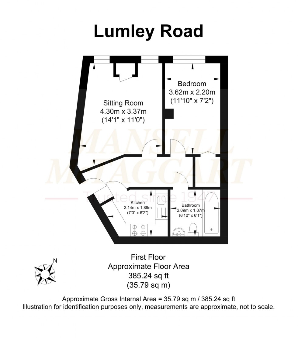 Floorplan for Lumley Road, Dartel House, RH6