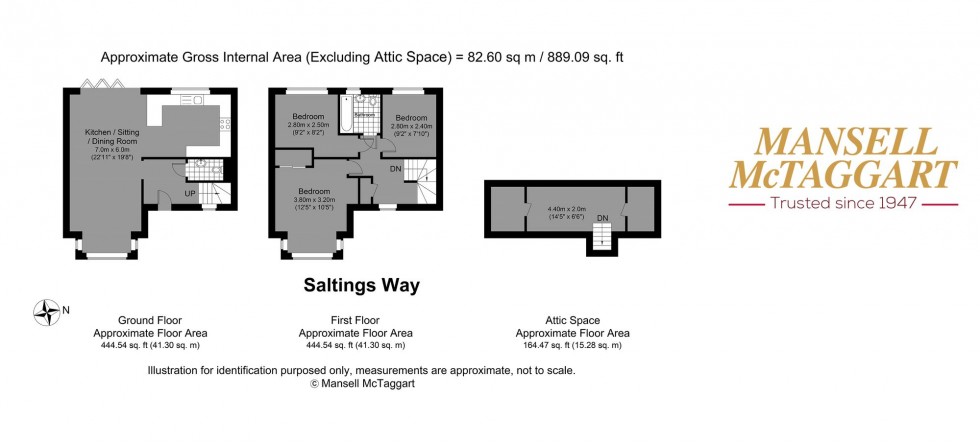 Floorplan for Saltings Way, Upper Beeding, BN44